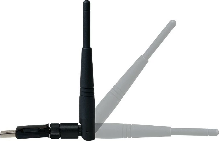 Adapter Wi-Fi LogiLink WL0238, USB 2.0, antenë e jashtme, i zi