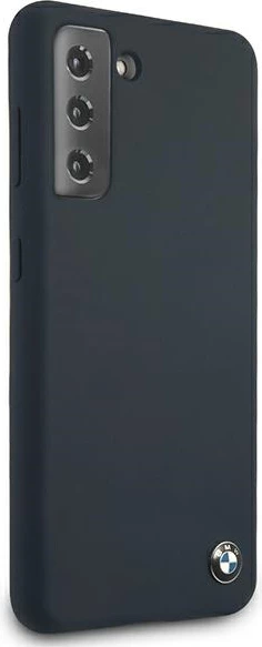 Mbështjellës BMW Silicone Signature për Samsung Galaxy S21+, granat/navy
