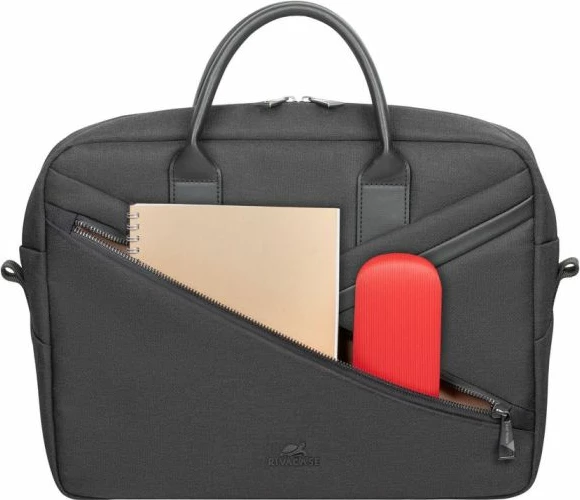 çantë laptopi RIVACASE ECO 8134 15.6\", RPET, rezistente ndaj ujit, e zezë