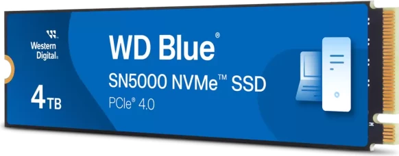 disk SSD NVMe SANDISK WD Blue SN5000 WDS400T4B0E 4TB M.2 2280 PCIe 4.0, i kaltër