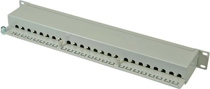 Patch panel ROLINE Cat6 24 porta, 19" 1U STP, Gri