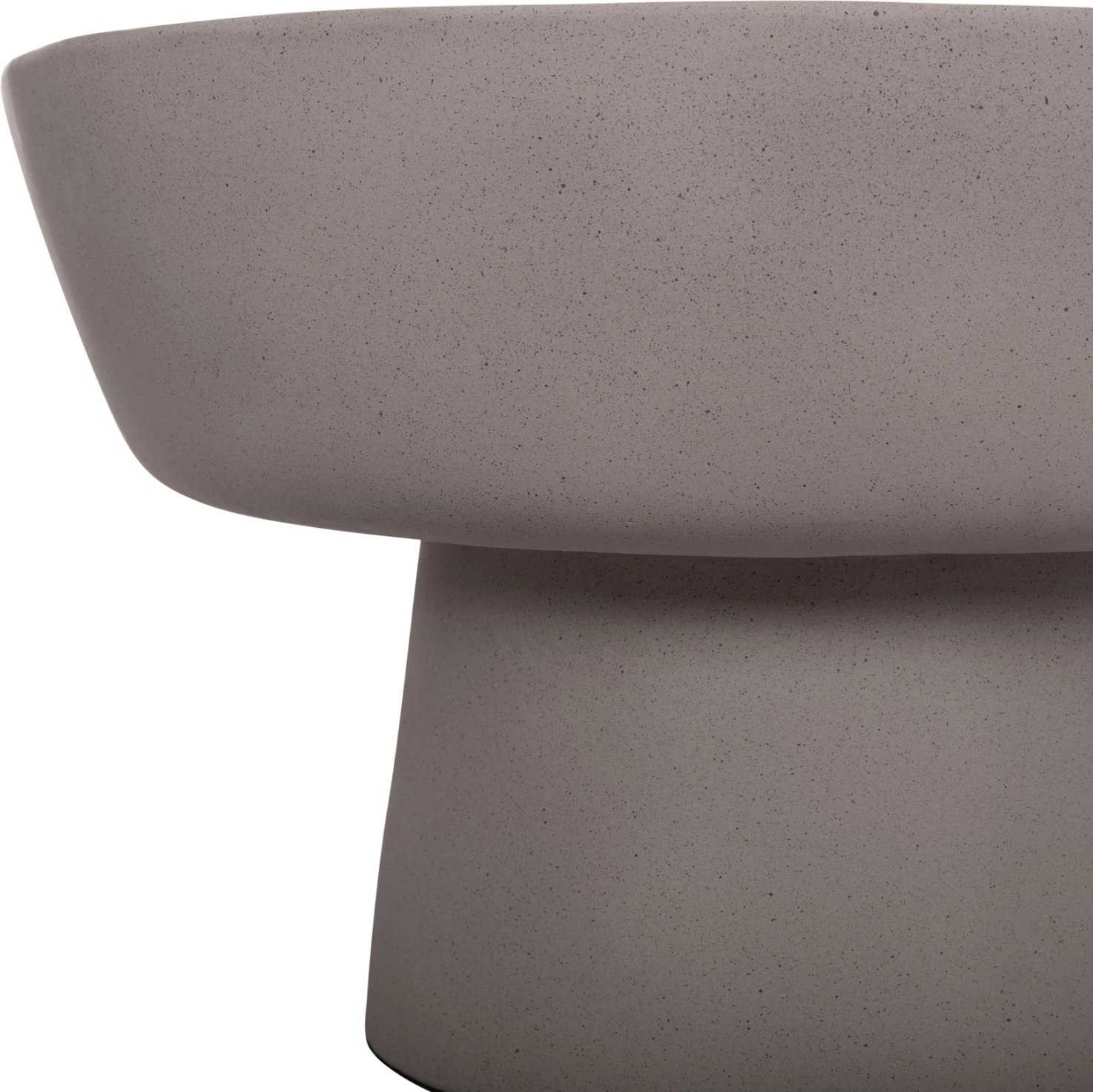 Tavolinë kafeje PIRSON, fibër-cement, ngjyrë gri, FH18155.03, 60x36cm