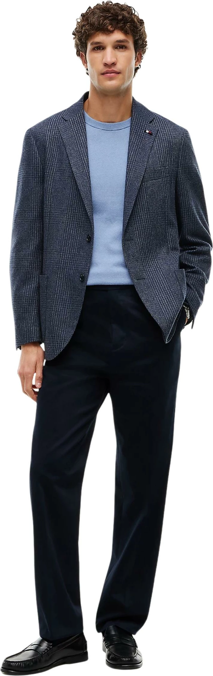 Xhemper për meshkuj Tommy Hilfiger MW0MW28046, denim [Madhësia: XXL]
