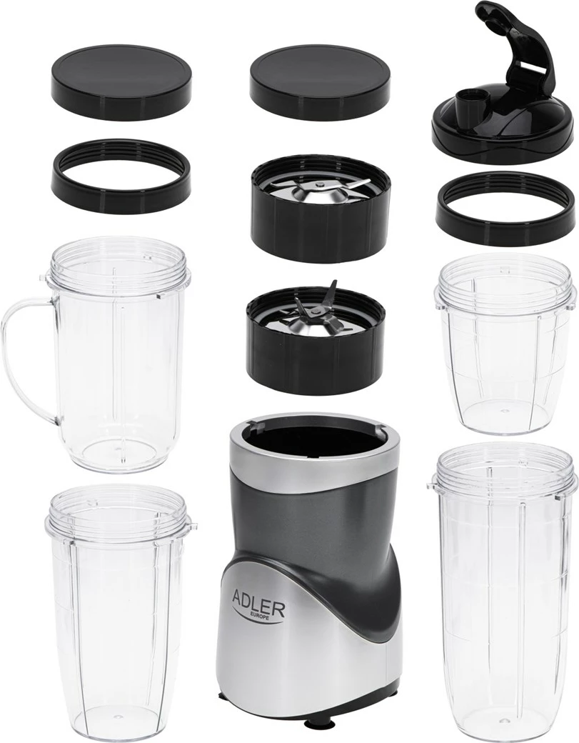 Blender tavoline Adler AD 4084, 0.7L, xham, 1200W, i zi