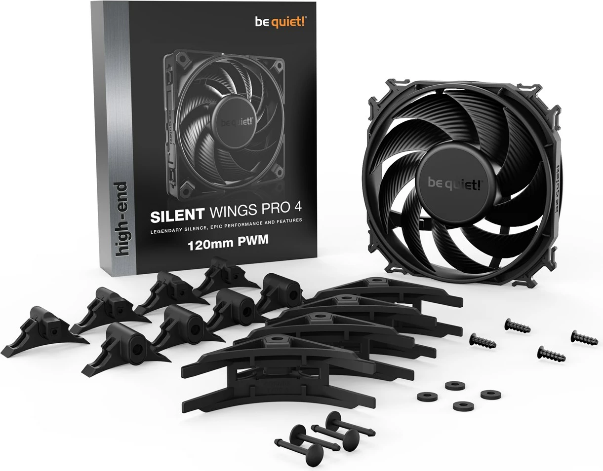 Kasë ventilator BE QUIET! Silent Wings Pro 4 BL098, 120 mm, e zezë