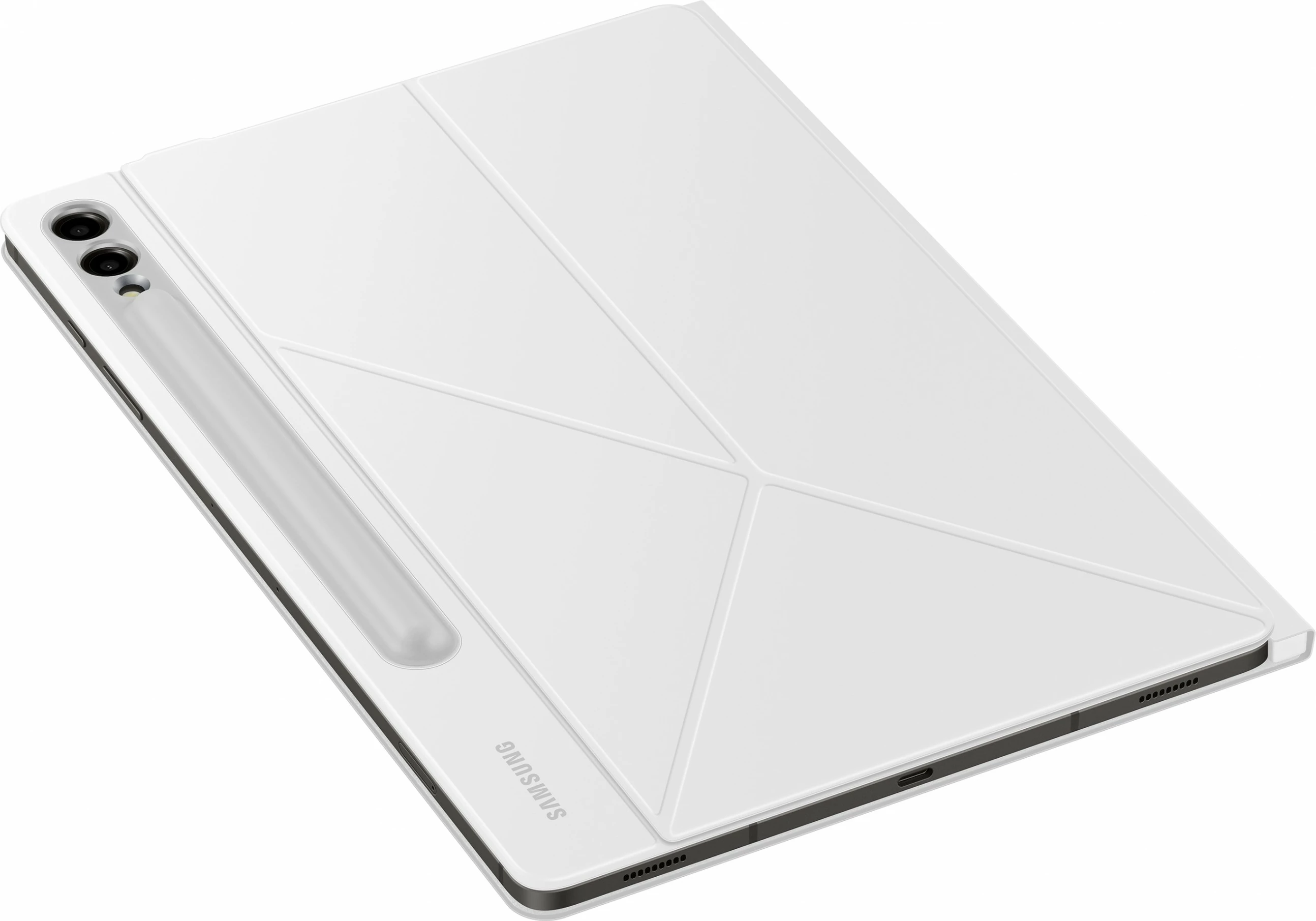 Mbështjellës Samsung Galaxy Tab S9+, Flip case, 31.5 cm, Bardhë