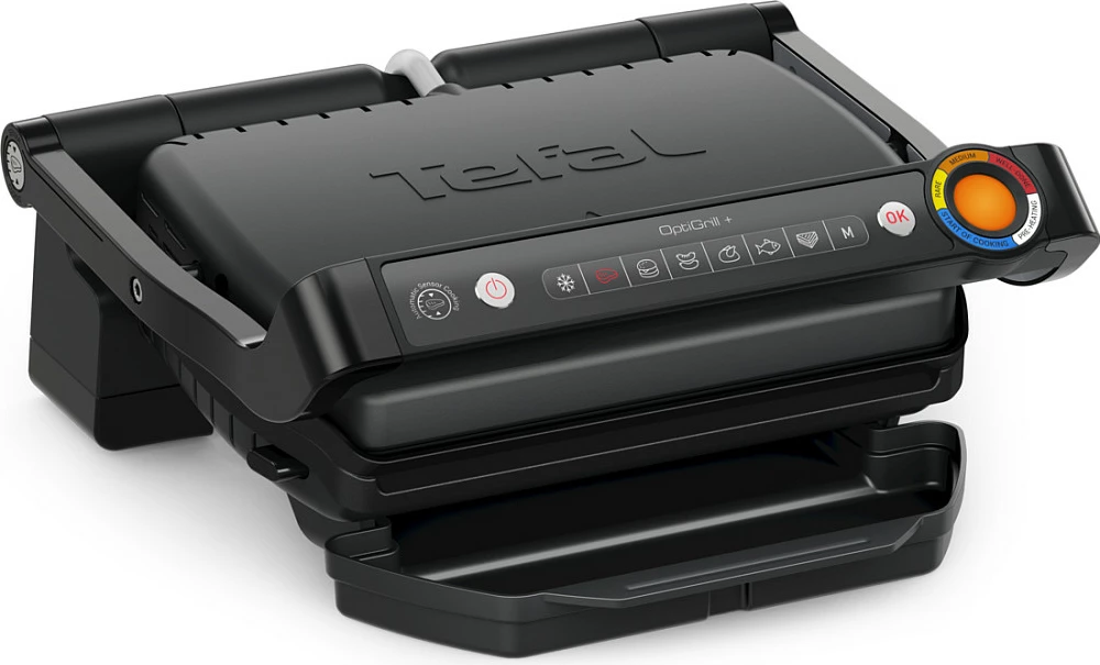Grill elektrik kontakt Tefal OptiGrill+ GC7178, 2000W, 6 programe, i zi