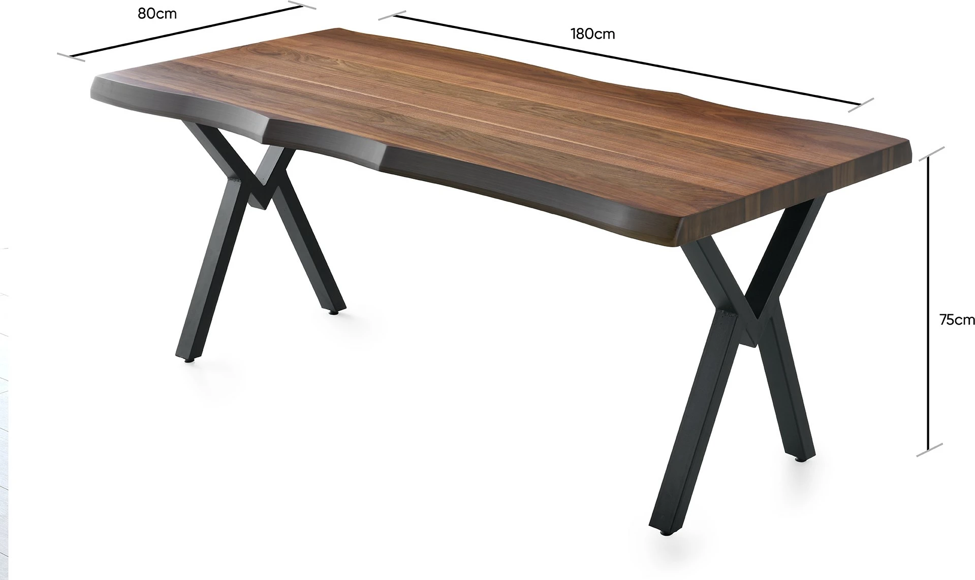 Tavolinë ngrënieje Hanah Home, Milano - 1031, ngjyrë arre