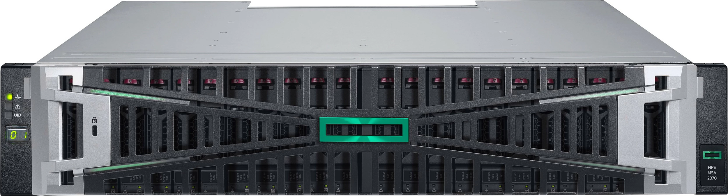 Storage array HPE MSA 2070, 46TB (12x3.84TB) SSD, 2U Rack, 10/25GbE iSCSI