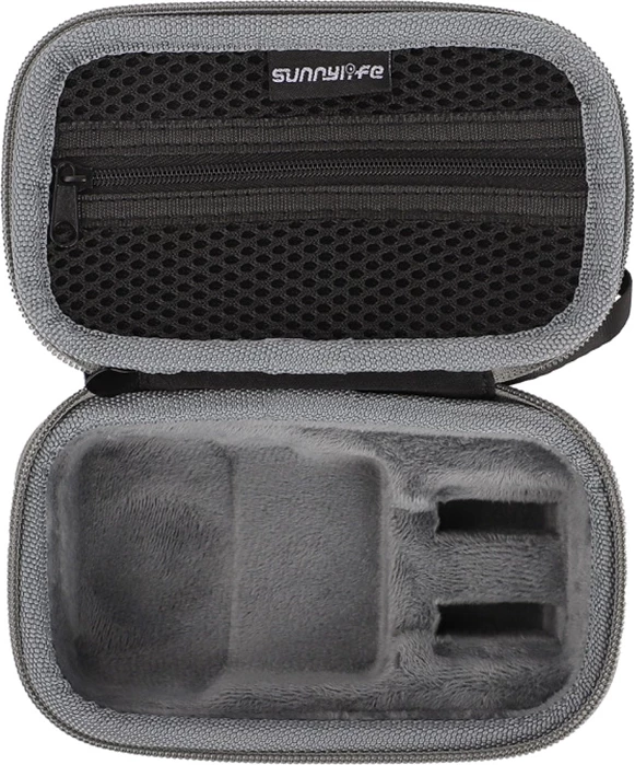 Çantë transporti, Sunnylife, OS-B029 Standard Combo, për DJI Osmo 360, me xhep rrjete dhe brendi flanel, 158×95×66 mm