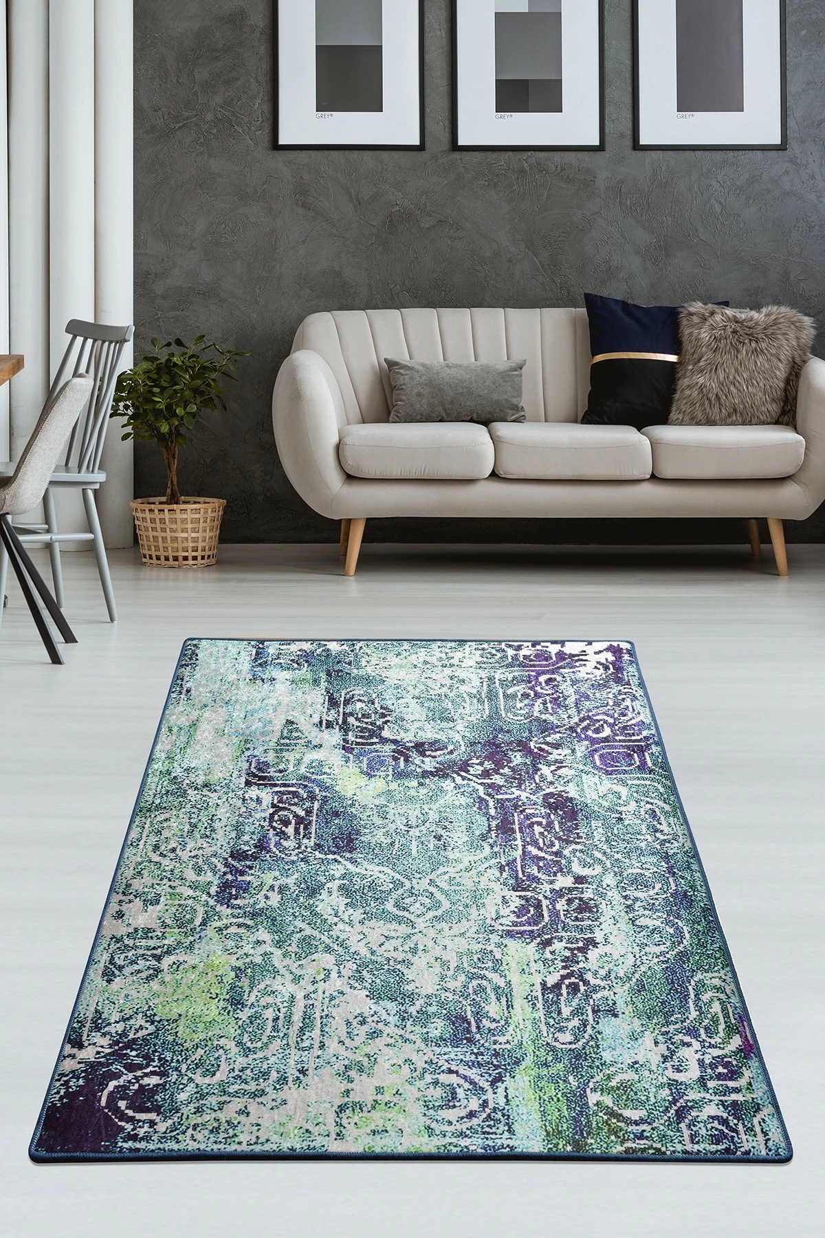 Qilim Conceptum Hypnose, Harmony, ngjyrë e kaltër, 160x230cm