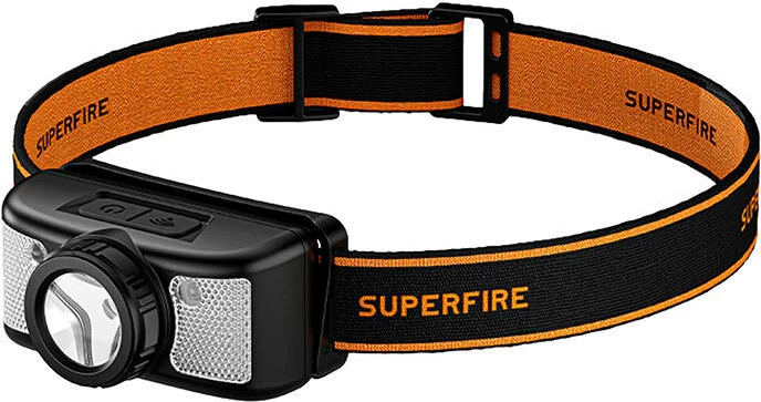 Dritë koke Superfire HL91-X, 200 lumen, USB-C, e zezë
