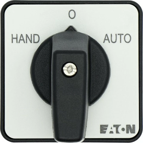 Çelës ndërrues Eaton T0-1-15431/E, 1P 20A, HAND-0-AUTO, IP65, i zi/gri