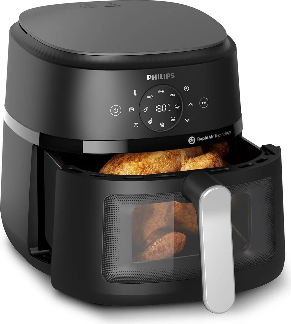 Airfryer Philips 2000 series NA231/00, 6.2 L, Argjendtë