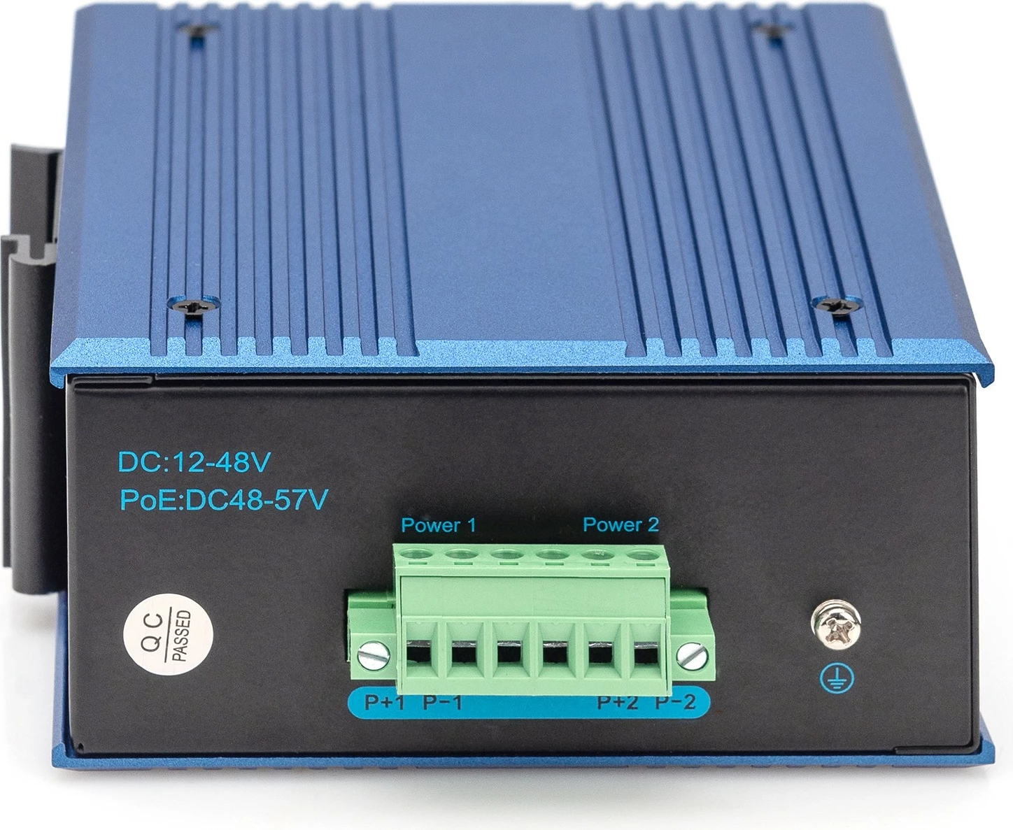 Switch industrial Digitus DN-651149, 4+2 porte Gigabit, PoE, metal, IP40
