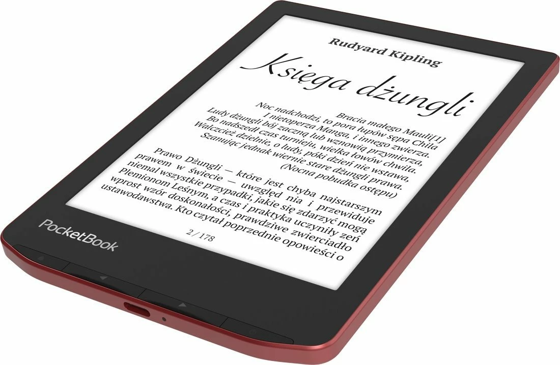 Lexues e-book PocketBook Verse Pro PB634-3-WW 6\" 16GB IPX8 Wi‑Fi Bluetooth USB‑C i kuq