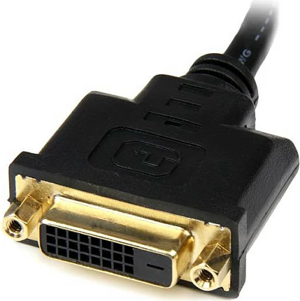 Adapter kabllo HDMI në DVI-D StarTech HDDVIMF8IN, 0.2 m, 1920x1200, e zezë