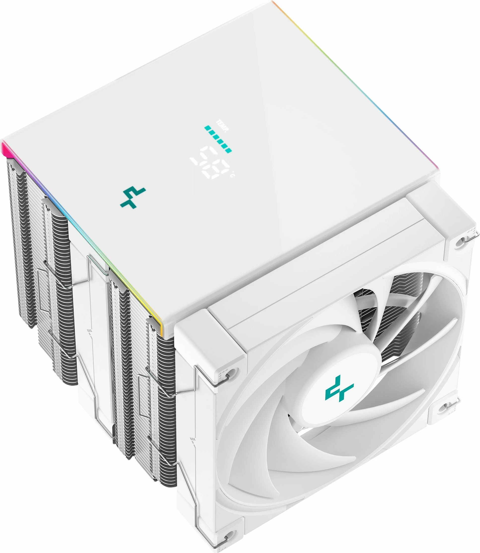 Ftohës CPU Deepcool AK620 Digital SE WH (R-AK620-WHADMN-GJD), 2x120mm, ARGB, 260W TDP, i bardhë