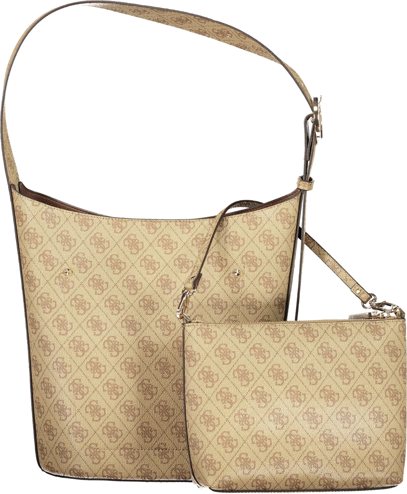 Çantë për femra GUESS JEANS Meridian II, bezhë