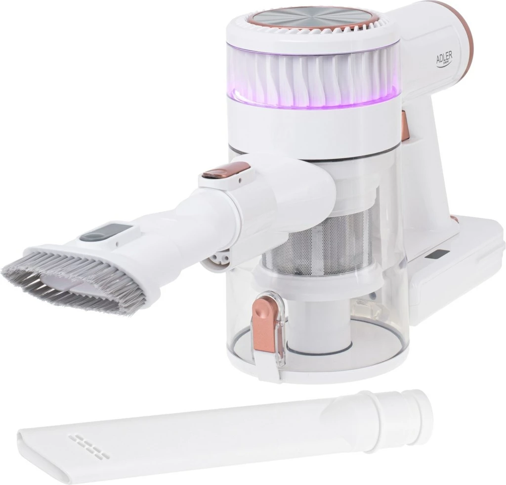 Fshesë me korrent pa kabllo Adler AD 7079, 0.4L, 2200 mAh, E bardhë