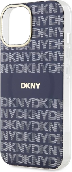 Mbështjellës DKNY IML Mono & Stripe MagSafe për iPhone 15/14/13, Blu