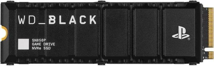 SSD M.2 NVMe Western Digital WD_BLACK SN850P WDBBYV0040BNC-WRSN 4TB me heatsink, e zezë