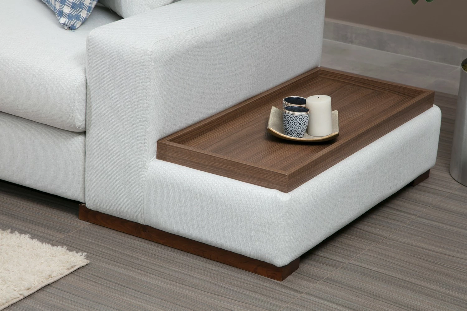Këndore Atelier del Sofa, Loop 21, ngjyrë e bardhë