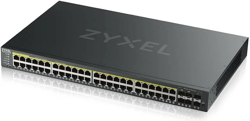Switch Zyxel GS2220-50HP, 48+2 porta, PoE, rackmount, i zi
