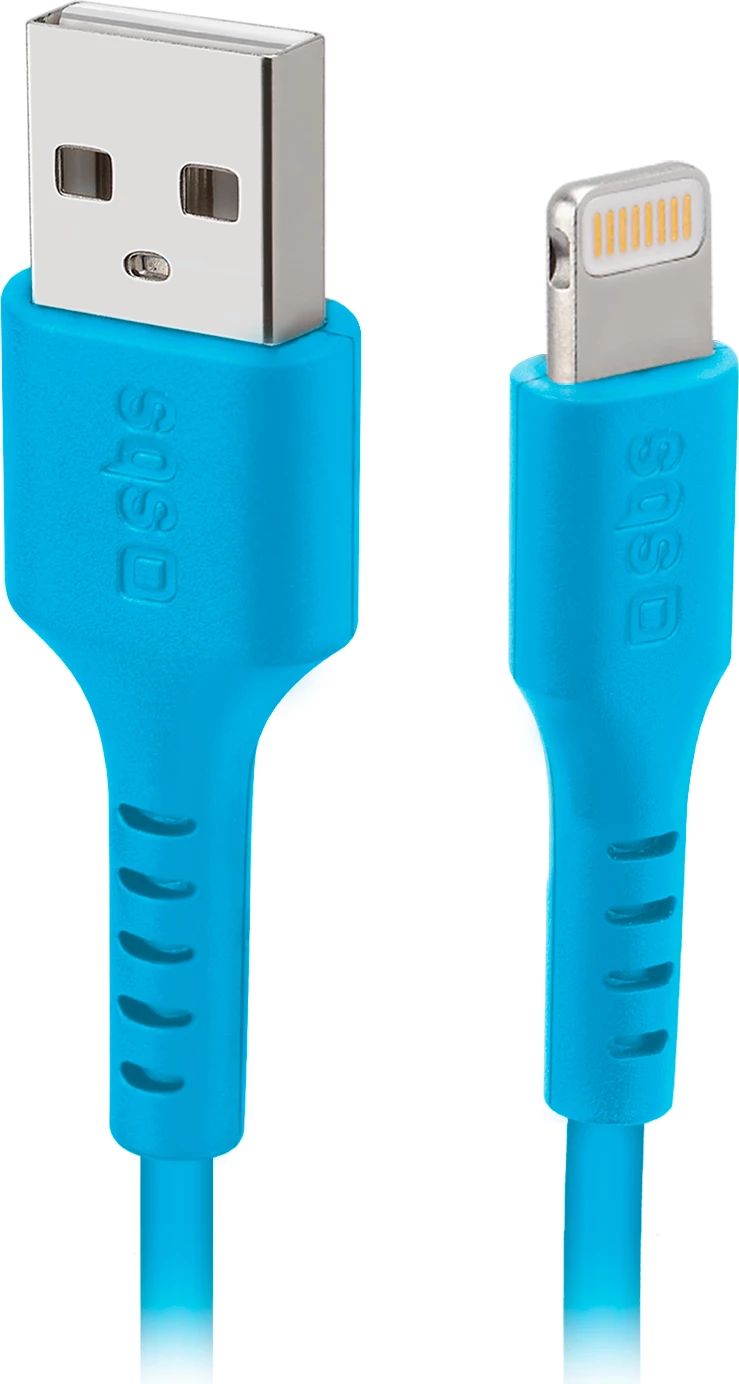 Kabllo USB-A në Lightning SBS TECABLEUSBIP589A, 1 m, Kaltër