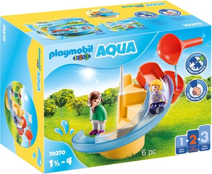 Playmobil 70270 1.2.3 Aqua Water Slide Playset