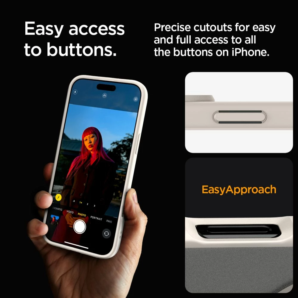 Mbështjellës Spigen Ultra Hybrid Mag për iPhone 16 Pro Max, MagSafe, titanium