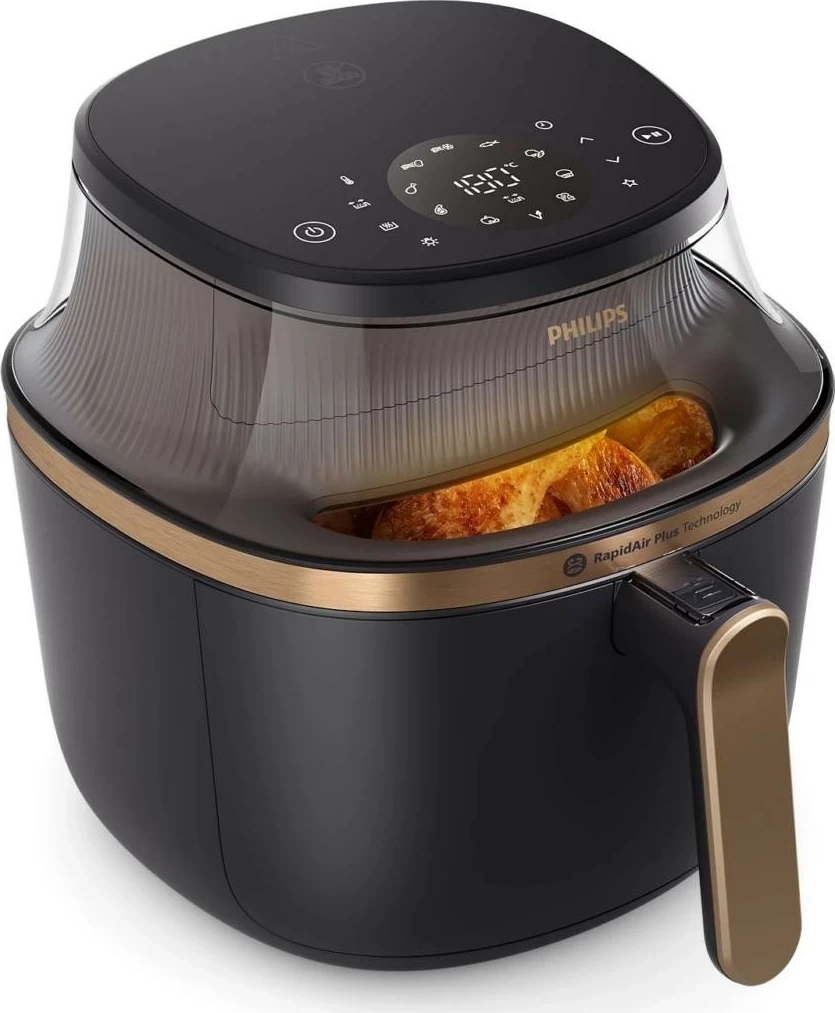 Fryer Philips Ovi Mini 3000 NA322/00, 4.2L, 1400W, e zezë/ari