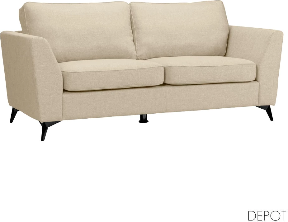 Divan treshe BOEL, bezhë, BERGAMO 24, 200x86x92cm