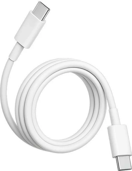 Kabllo Teltech TCA-07 USB-C në USB-C, 1m, 100W PD, 5A, e-marker, e bardhë