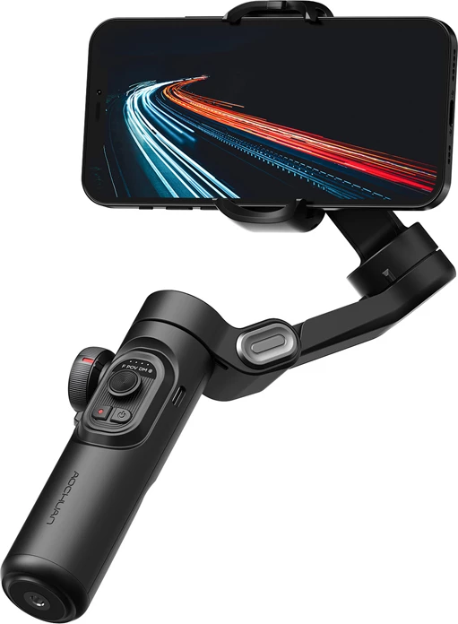 Gimbal stabilizator për celular AOCHUAN Smart XE 3-aksësh, 2600 mAh, set me tripod, i zi
