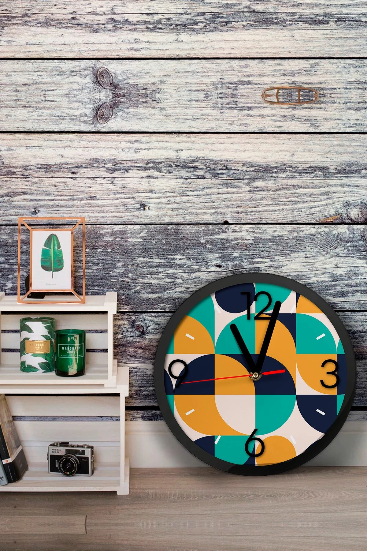 Orë dekorative muri MDF, shumëngjyrëshe, Artavessa3Dclock20
