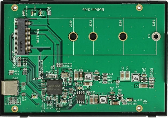 Enclosure SSD DeLOCK 42609, M.2 NVMe PCIe, USB-C 10 Gbit/s, 2.5", e zezë