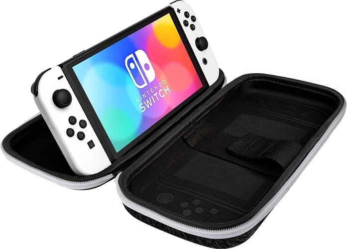 Këllëf udhëtimi PDP Deluxe Travel Case për Nintendo Switch/Switch Lite/Switch OLED, bardhë e zi