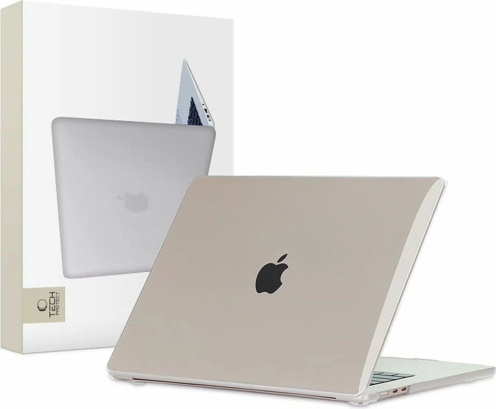 Mbështjellës Tech-Protect SmartShell për MacBook Air 15" M2/M3 2023-2024, Transparent
