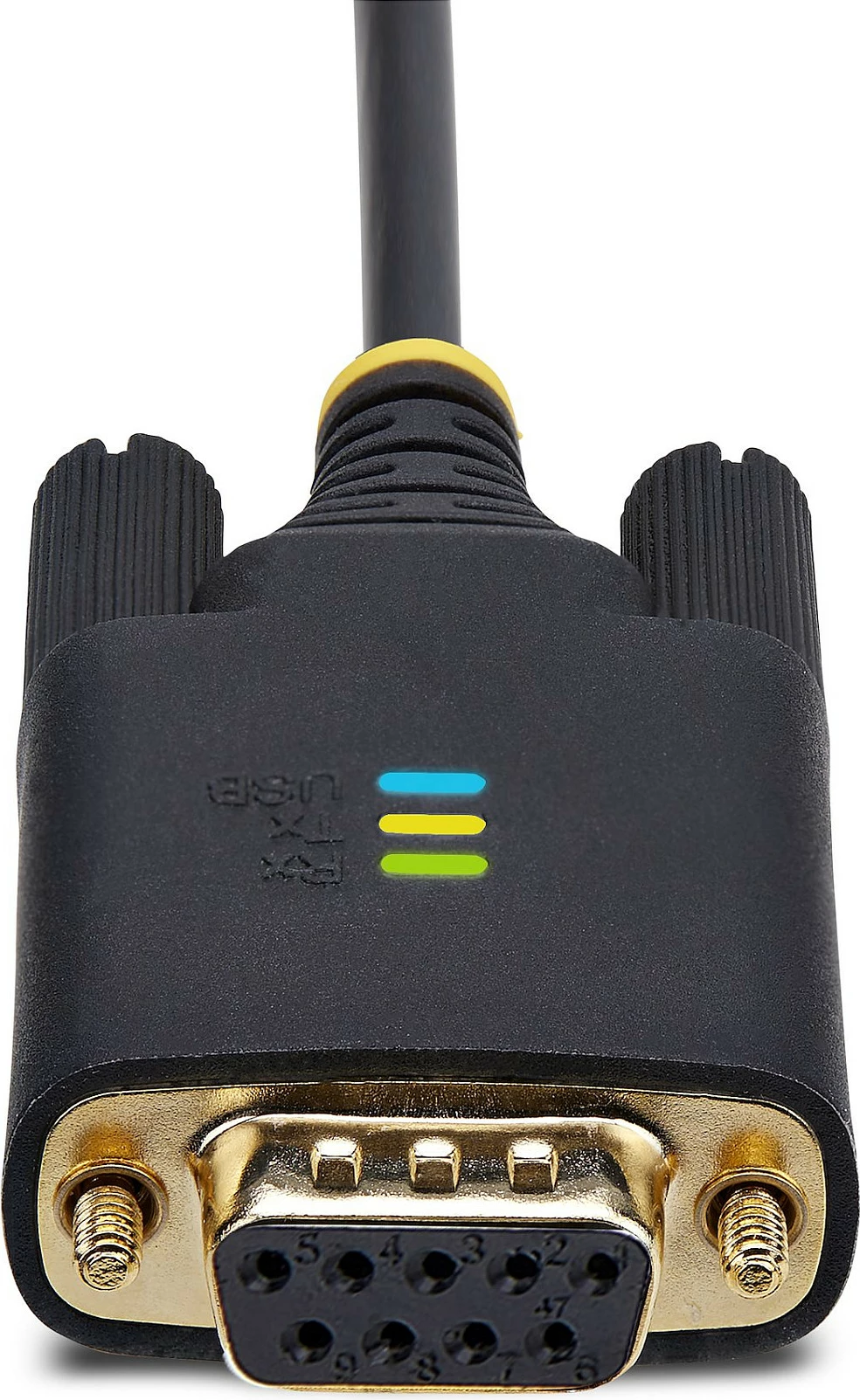 Adapter kabll USB-A në RS232 Null Modem StarTech, 1m, FTDI, DB9, i zi