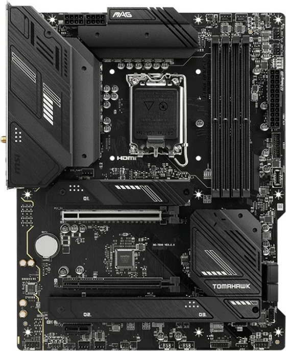 Pllakë amë MSI MAG B760 TOMAHAWK WIFI, ATX, LGA1700, DDR5, Wi-Fi 6E, e zezë