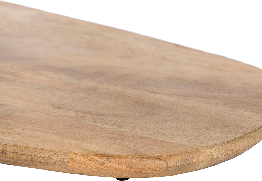 Tavolinë kafeje LEVEL, natyrale e zezë, 95x65x48cm