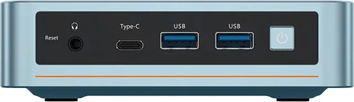 Kompjuter mini, Peladn, WI-6 N150, Intel N150, 16GB RAM 512GB SSD, USB-C & HDMI 4K, blu