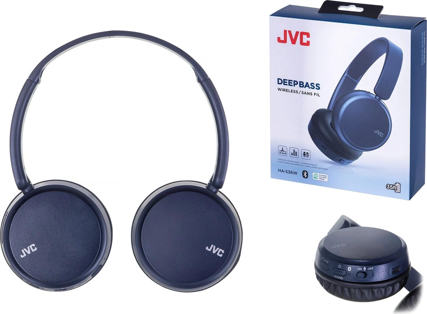 Kufje JVC HAS-36WAU BT, blu
