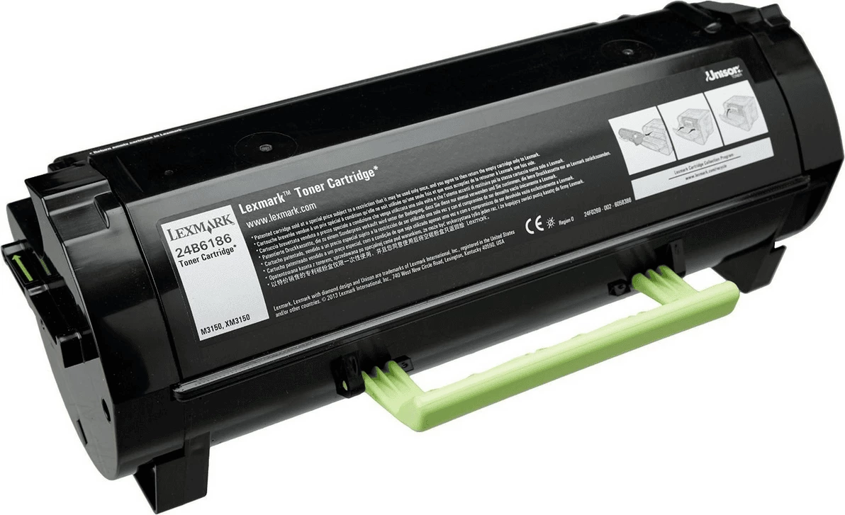 Toner, Lexmark, 24B6186, 16000 faqe, madhësi standarde, e zezë
