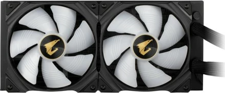 Kasë uji Gigabyte AORUS WATERFORCE X 280, all-in-one, 2x140mm, RGB, e zezë