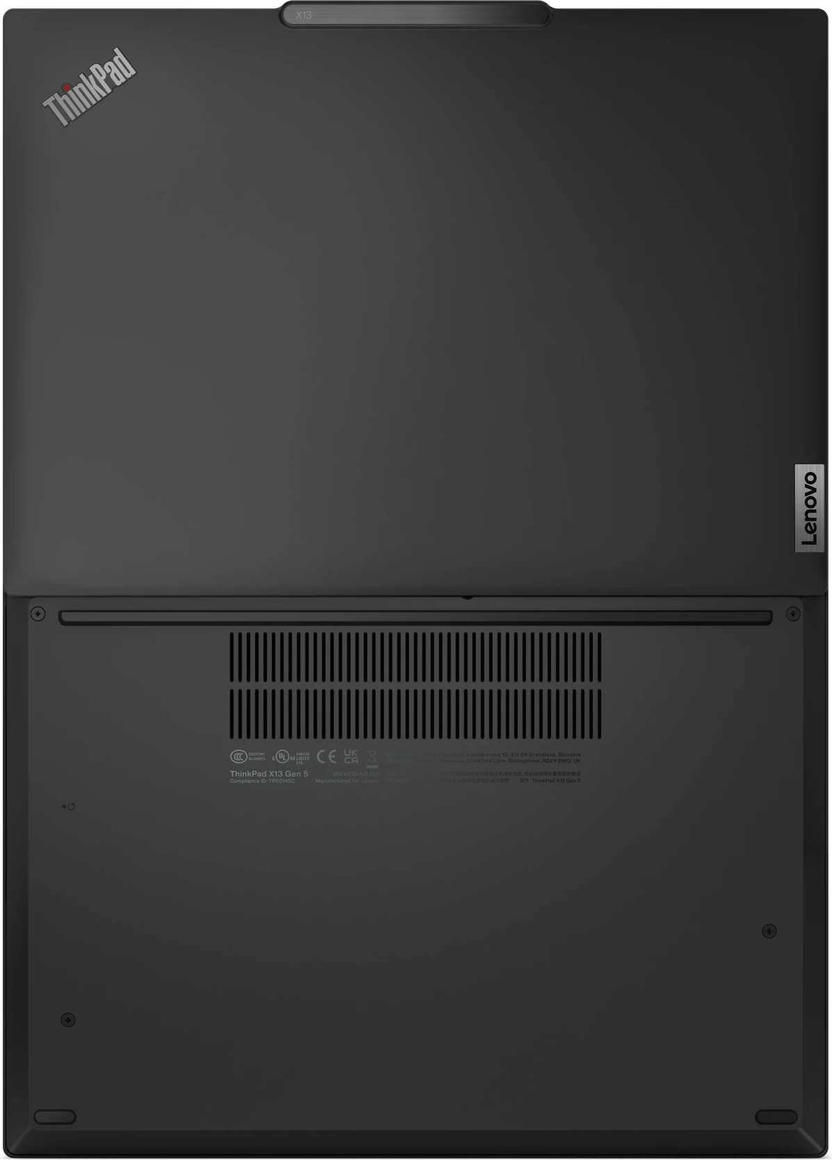 Laptop Lenovo ThinkPad X13, Intel Core Ultra 5, 16 GB RAM, 512 GB SSD, 13.3", Black