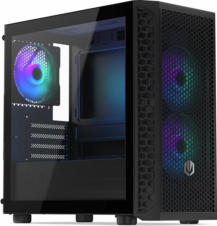 Kasë Endorfy Signum M30 ARGB (EY2A020), Mini Tower microATX, x3 PWM ARGB fanë, USB-C, e zezë