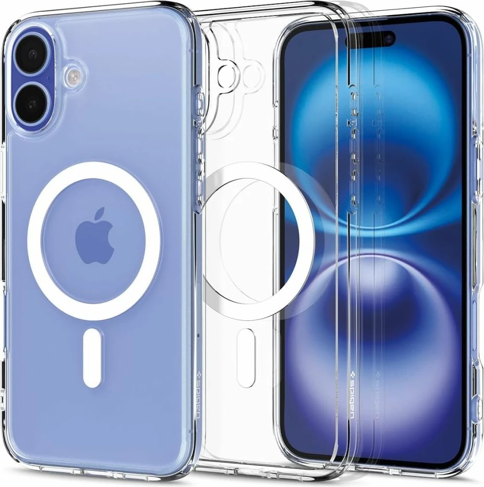 Mbështjellës Spigen Ultra Hybrid MagSafe për iPhone 16, Bardhë