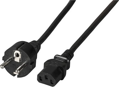 Kabllo rryme EFB Elektronik CEE 7/7 në C13, 2 m, 10A, e zezë